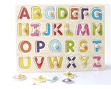  Letra Mayuscula De Madera En Forma De Puzzle Paridad Del Nino Del Juguete De Ninos En Edad Preescolar