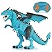Produktbild Infrarot RC Dinosaur Remote Control Dragon Shaking Head Light Up Eyes & Sounds Fun Electric Animals Model Kids Toys,Blue