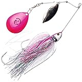 Savage Gear Bush Spinnerbait, Spinnköder zum Spinnfischen auf Hecht & Barsch, Hechtköder, Spinner Bait zum Hechtangeln, Farbe:Pink Flash, Größe/Gewicht:18cm/42g