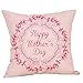 Produktbild U.Expectating Muttertag Kissenbezug Dekorative Kissenbezüge Vintage Baumwolle Kissen Case Sofa Taille Kissen Bettwäsche Kopfkissen Sofakissen Nackenstützkissen Zierkissen Kissenhüllen 45 x 45cm(G)