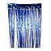 Produktbild Toyvian 2 stücke Party Metallfolie Fringe Tür Vorhang Foto Hintergrund Dekoration Glänzende Fenster Tür Vorhänge für Hochzeit Braut Geburtstag 2,5 Mt x 1 Mt (hellblau)