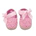 Itaar Baby Girls Shoes Crochet Knit Soft Sole Bow First Walker Toddler Sandals