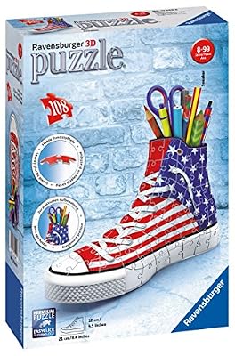 Ravensburger - 12549 - Puzzle 3D Sneaker American Style 108 Pièces