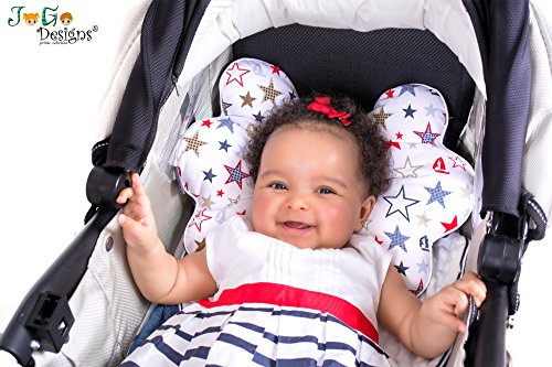 JoGo Designs® Babykissen | patentiertes Babykopfkissen gegen Verformung des Kopfes | für eine gesunde Kopfform | viskoelastischer Schaumkern | mit Kinderärztin entwickeltes Kissen gegen Plattkopf - 5
