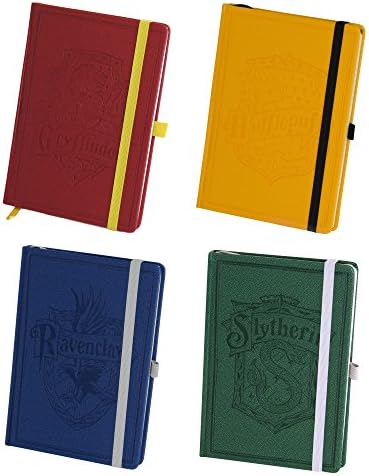 Bundle of 4 Harry Potter House Crests Premium A5 Notebooks