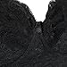 UTOVME Women Maternity Nursing Lace Clip Down Underwire Adjustable Breastfeeding Bra,Black