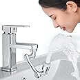 MauneHub Chrome Finished Bathroom Sink Faucet with Pull-Out Spray