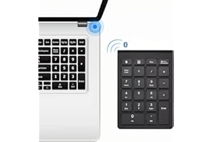 Podazz - Tastiera numerica, portatile, 22 tasti, estensione della tastiera esterna multifunzione, per laptop, tablet, notebook, PC, iMac, Android, iOS (alimentato a batteria)