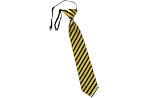 TigerTie Cravate pour enfant à rayures - Cravate pré-nouée avec élastique