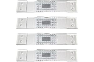 TEDIOUS Fisurometro monitoreo de grietas | Monitor de grietas acrílico | Medidor de monitoreo de herramienta de medición de grietas | Regla de espacios precisa para detectar grietas y deformaciones de paredes