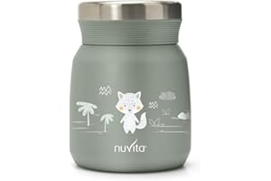 Nuvita 4471 | Thermos Alimenti Caldi e Freddi | Contenitore Termico per Pappa Neonati | Termos Cibo Bambini | Sage Green