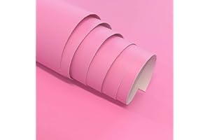 GOYAPRINT Vinilo Adhesivo Rosa Mate 40x300 cm Para Muebles Cocina Paredes Ventanas Manualidades Papel Adhesivo Decorativo (Rosa, 40x300 cm)