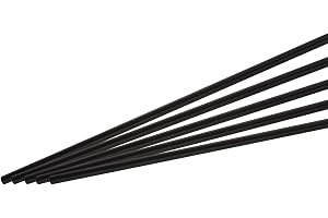 QUARKZMAN Kolfiberstav, 5mm x 200mm kolstång för RC flygplan DIY hantverk drakhjulsrör Quadcopter arm reparation paket med 5