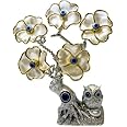 Grab Mantra Resin Evil Eye Flower Tree with Owl – Handmade Decorative Ornament for Home Décor & Protection, Perfect for Gifting & Crafting (Evil Eye Design)