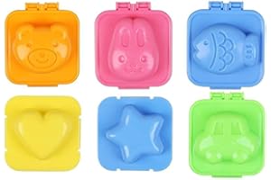 KAIKSO-IN 6 stampi per uova sode in 3D per uova sode e uova sode Bento Sushi, stampo per uova sode in 3D