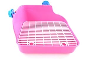 Toruiwa - Lettiera per coniglio, casetta da bagno, per conigli, criceti, ratti, gerbilli, maialino d'India, colore casuale