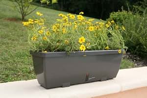 Lot De 2 Jardinières En EVA - Gris Anthracite - 57x19,5x19,5 Cm - Fabriqué En France