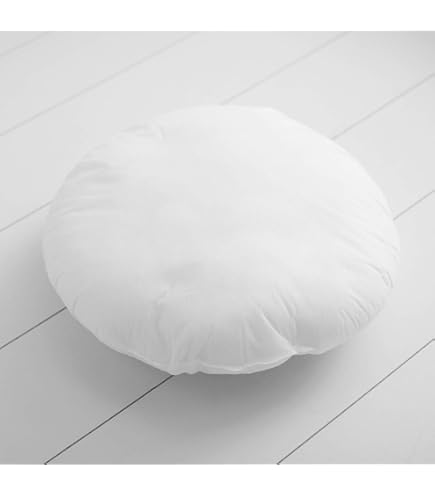 SCHÖNER LEBEN Kissenfüllung Rund 40cm - Federnkissen Mit Gänse-Enten-Federn