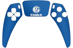 DeinDesign Skin kompatibel mit Sony PlayStation 5 Controller PS5 Folie Sticker Bundesliga FC Schalke 04 Fußball
