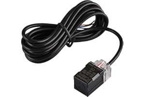 Heschen - Interruptor de sensor de proximidad inductivo cuadrado PL-05P2 Detector de distancia 5 mm 10-30 VDC 200 mA PNP normalmente cerrado (NC) 3 cables