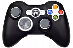 OSTENT Housse de Protection Souple en Silicone pour Manette Filaire/sans Fil Microsoft Xbox 360 - Couleur Noir
