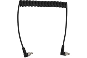 Wendry Cavo Flash da PC a PC, Cavo di sincronizzazione PC Maschio/Maschio da 100 cm con Blocco a Vite per Canon per Fotocamera Nikon e Cavo di Collegamento Luce Flash, Cavo Flash Professionale per PC