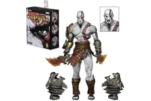 ENFILY God of War Kratos Statue du dieu de Kuai Anime Cartoon Character Modèle Collection Décoration 18 cm