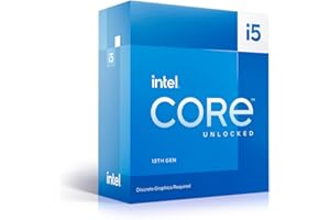 Intel® Core™ i5-13600KF, processeur pour PC de Bureau, 14 cœurs (6 P-Cores + 8 E-Cores) 24 Mo de Cache, jusqu'à 5,1 GHz