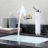 Die Mischbatterie mit 360° drehbar Auslauf,bequem Benutzung z.B Sie sich die Zähne putzen und waschen. 360° drehbarer Körper zum sanften Schwenken in alle Richtungen ohne zu stoßen