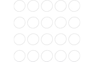 UHATa Silicone Rubber O Ring 28mm ID, 31mm OD, 1.5mm Width VMQ Washer Gasket Sealing-Applications for Pressure Washer Plumbing Sealing-[Qty 20 White]