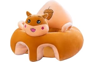 Starnearby Coussin de Canape Bébé sans Rembourrage, Coussin Assise Bebe Bricolage, Fauteuil pour Enfant en Peluche, Housse de Siège pour Bébé, Siège de Soutien pour Bébé Apprendre à S'assoire