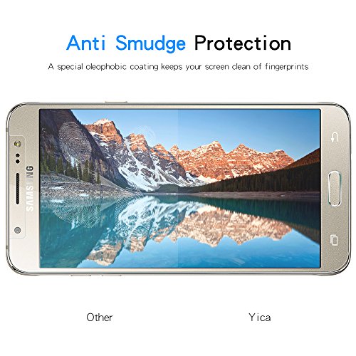 2 Stück Galaxy J5 2016 Glas Folie Schutzfolie Panzerfolie Displayschutzfolie,Yica 9H Hartglas Glasfolie Displayschutzglas Display Folie Screen Protector für Samsung Galaxy J5 2016 - 6