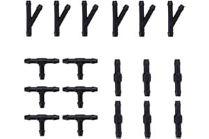 FANMURAN Tubo Tergicristalli Kit Riparazione Parabrezza Auto Lavavetri Parabrezza Anteriore Auto Connettore Tubo Flessibile (18 connettori)