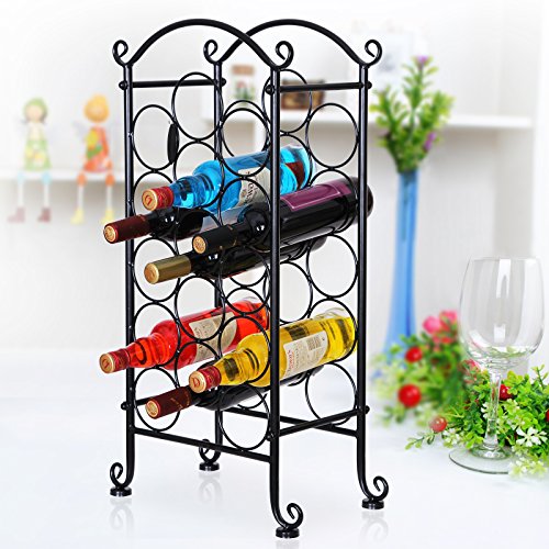 Songmics Weinregal Flaschenregal Weinhalter Flaschenständer Weinflaschenhalter LSW02B - 6