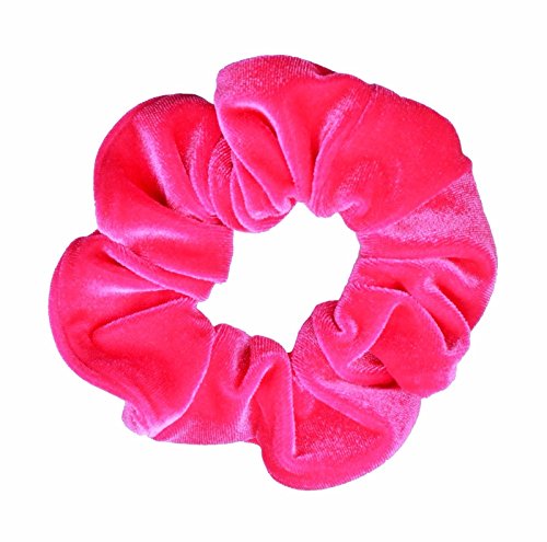 Mytoptrendz® Bright Pink Velvet Hair Scrunchie Large