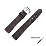 MARBURGER Uhrenarmband 20 mm Leder Braun - Werkzeug Montage Set 5202031000120