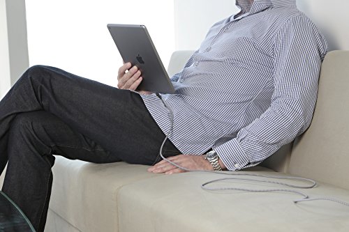 Native Union BELT Kabel XL – 3 Meter Ultra-Starkes Verstärktes [Apple MFi-Zertifiziert] Lightning auf USB-Ladekabel mit Band (Zebra) - 6