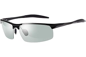 YIMI Gafas de Sol Hombre Deportivas Polarizadas Fotocromaticas Para Hombre y Mujer Conducción Ciclismo Moto Pesca Esqui Golf Running Deporte Al Aire Libre Rectangulares Protección 100% UVA UVB