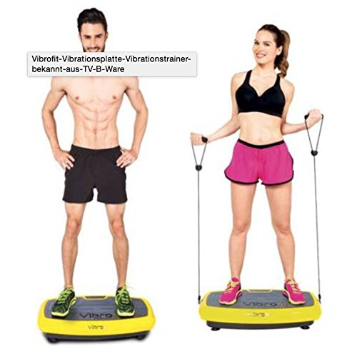 Vibrofit Vibrationsplatte Vibrationstrainer inkl. Bänder, Fernbedienung und Bluetooth !!!! bekannt aus TV - 2