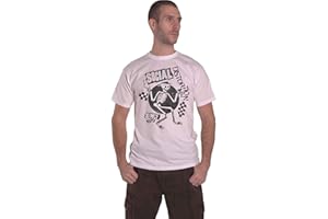 ROCK OFF TRADE Social Distortion T Shirt Speakeasy Checkerboard Band Logo Nue offiziell Weiß