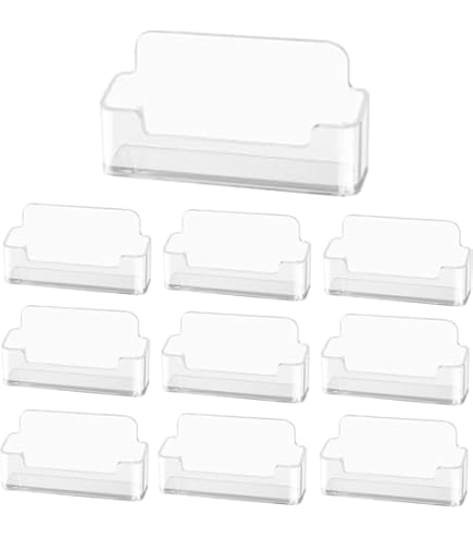 Blister De 10 Pochettes Adhésives Transparentes Pour Cartes De Visite Format 60x105 Mm | Office DEPOT