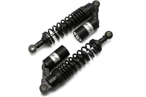 Hegeiisy 320mm 12.5 Zoll 7mm Feder Universal Motorrad Stoßdämpfer Hinterradaufhängung ATV Quad Roller Dirt Bike Für CBR600 CBR400 CB500 YZF XC EXC XCF Schwarze