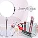 AcryliCase Clear Acrylic Makeup Organizer, Arranges Makeup Brushes And Cosmetics, 3 Compartment Storage Display Holder