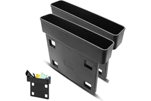 WHCCTL Boîte de Rangement pour Siège D'auto, 2 Pièces Boîte de Rangement pour Voiture, Multifonctionnel Car Organiser, Universel Poche Latérale de Voiture, pour Stockage Wallet, Keys, Différentes Cartes