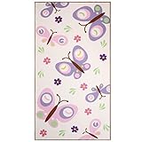 Infantastic Kinderteppich Schmetterling in Größe 80/150 cm/120/170 cm/160/230 cm/200/290 cm in bunten Farben aus widerstandfähigem Polyester mit 7 mm Höhe