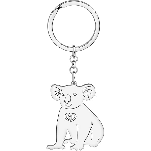 Portachiavi Scoiattolo Acciaio Inox Placcato Oro 18K - Regalo Per Donne, Elegante E Carino - Foto 9