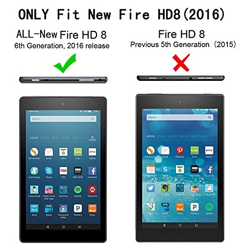 Schutzglas Folie für Amazon Kindle Fire HD8 (6. Generation 2016) 8.0 Zoll Tablet Display Schutz 9H Schutzglas HD 8 NEU - 4