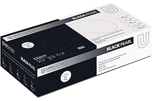 Unigloves Black Pearl Gants en nitrile Taille M