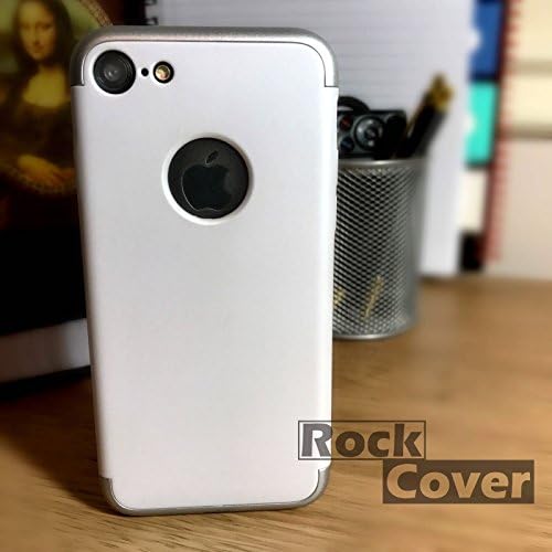 Apple iPhone 7 Original Case for Rock Cover Slide In Rugged Sports Tech Bumper White Luxury Slim Slider Electroplate Metal Texture Plastic Hard Back Cover [Drop Protection] Armor Case for Apple iPhone 7 (4.7'')