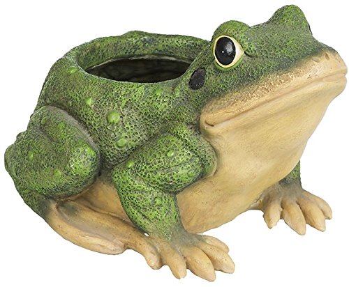 Gartendeko Gartenfigur Pflanztopf Schuh Blumentopf Übertopf Frosch Tiere Wildlife Deko Figur Frog - 3